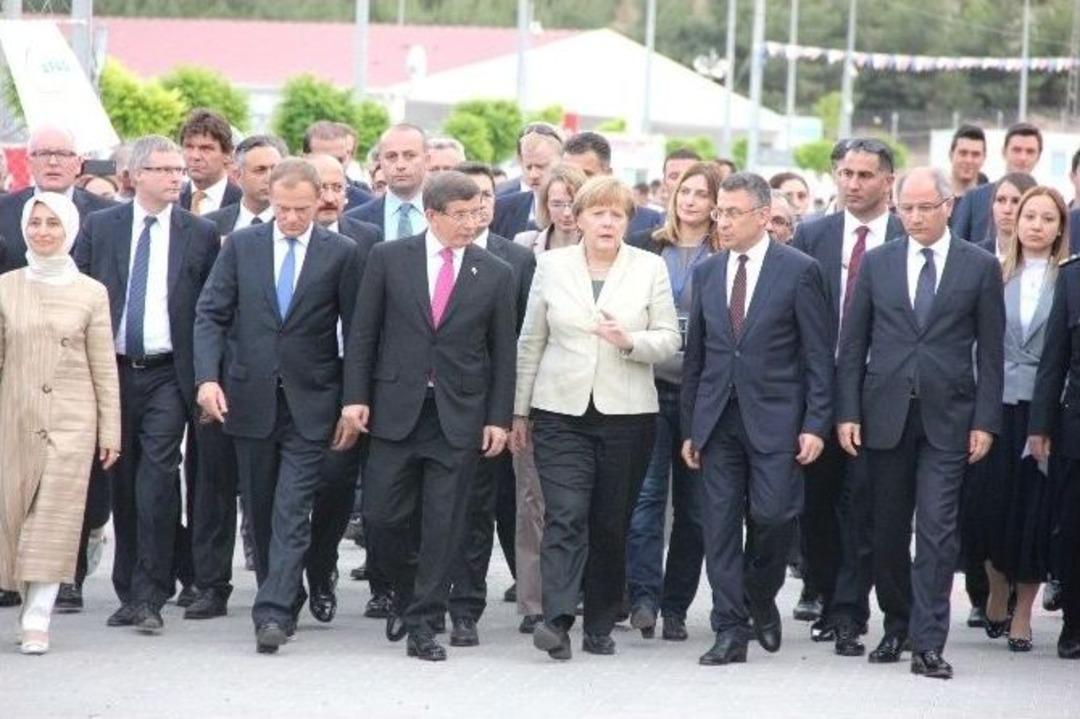 Başbakan Davutoğlu Ve Avrupalı Liderler Nizip&rsquo;ten Ayrıldı