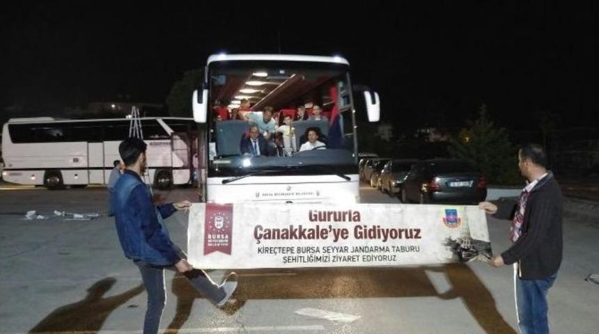&Ccedil;anakkale&rsquo;ye 125 Otob&uuml;sle Bursa &Ccedil;ıkarması...