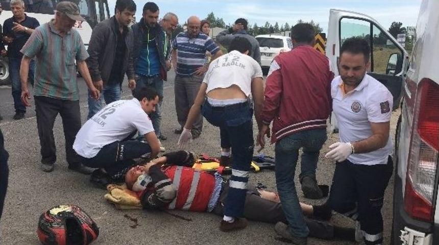 Tekirdağ&rsquo;da Trafik Kazası: 1 Yaralı