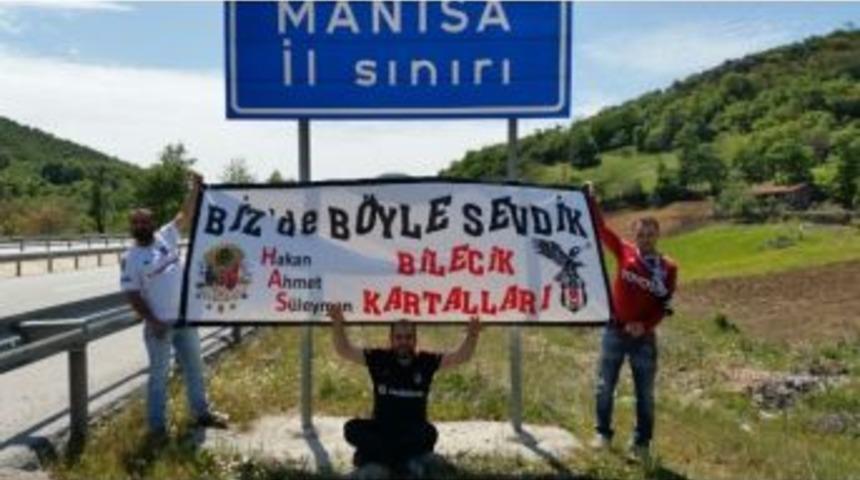 Bilecik&rsquo;ten Manisa&rsquo;ya Beşiktaş Sevgisi