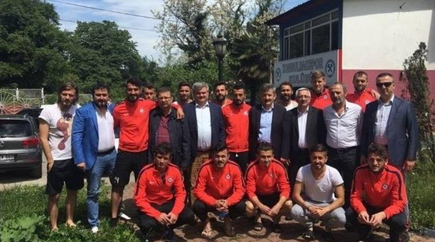 &Ccedil;aturoğlu&rsquo;ndan K&ouml;m&uuml;rspor&rsquo;a Moral Ziyareti