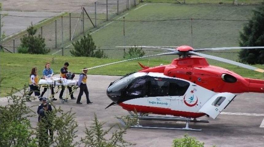 Beyin Kanaması Ge&ccedil;irdi, Hava Ambulansı İle Ankara&rsquo;ya Sevk Edildi