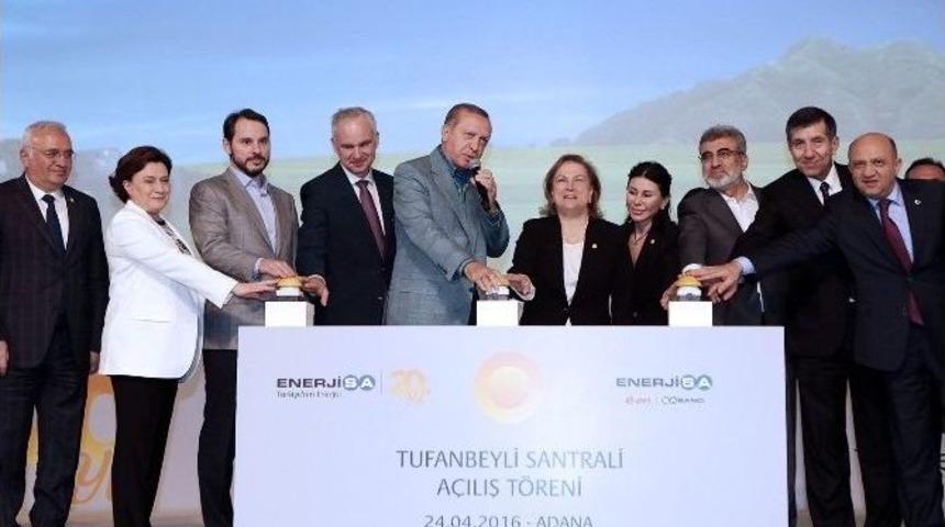 Cumhurbaşkanı Erdoğan, Tufanbeyli Linyit Santrali’nin Açılışını Yaptı