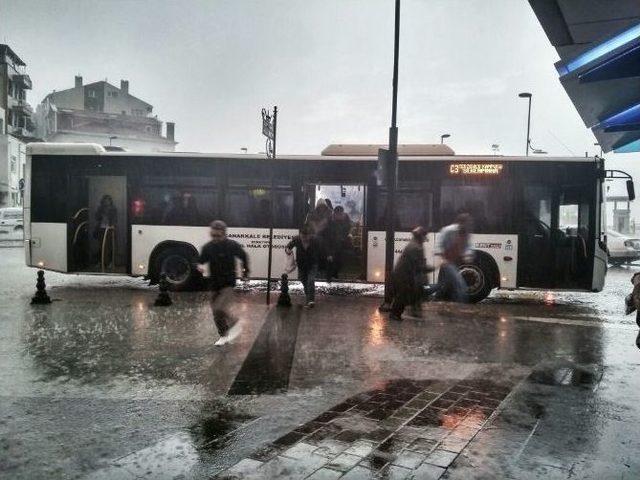 Çanakkale’de Sağanak Yağış