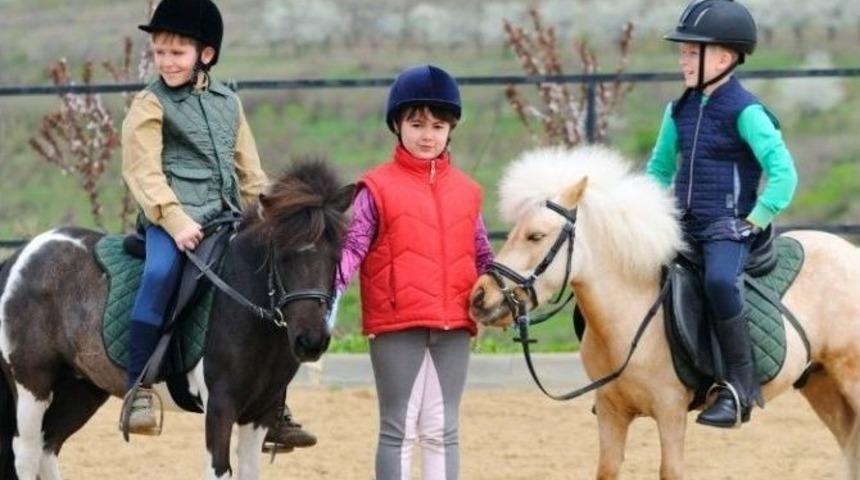 Torbalılı &Ccedil;ocuklar At Binecek