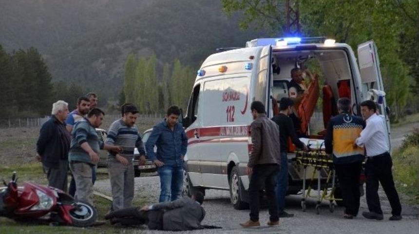 Tosya&rsquo;da Motosiklet Kazası: 1 Yaralı