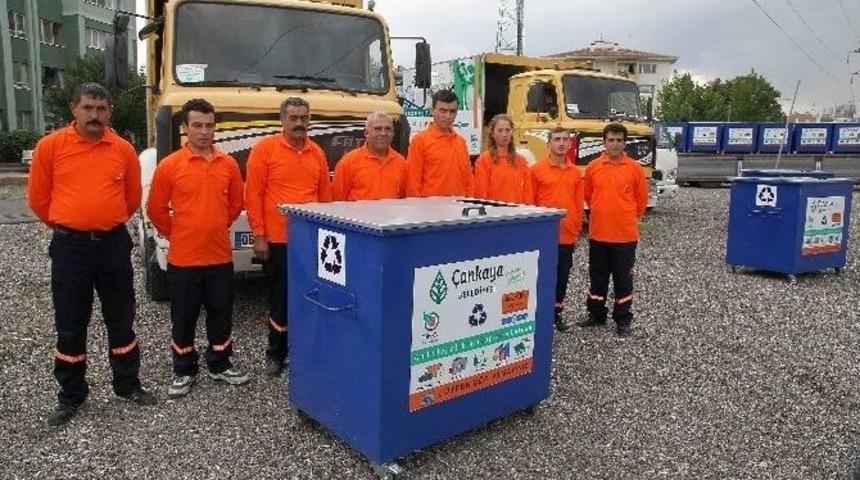 &Ccedil;ankaya Belediyesi Ambalaj Atıkları Toplama Projesine Devam Ediyor