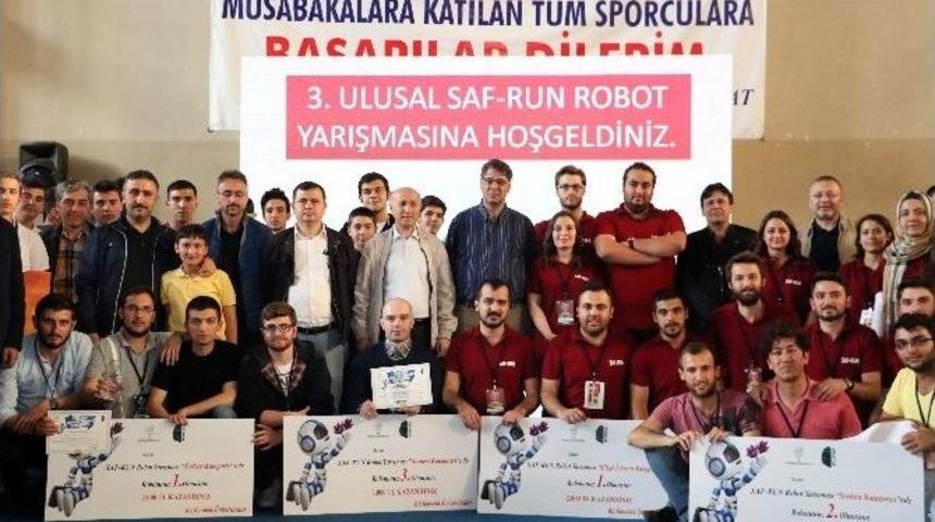 Kb&uuml;&rsquo;de &rsquo;&uuml;&ccedil;&uuml;nc&uuml; Ulusal Saf-run Robot Yarışması&rsquo;