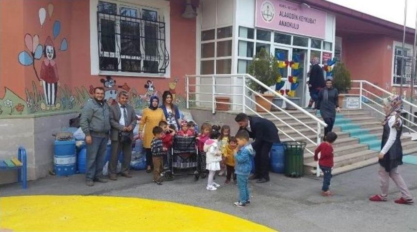 Minik &Ouml;ğrencilerin Topladığı Mavi Kapaklar Umut Olacak