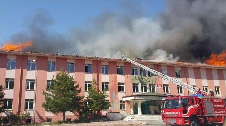 Malatya Eski Devlet Hastanesinde Yangın