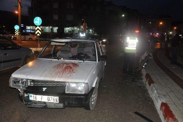 Bisikletli Çocuk Kazada Ağır Yaralandı