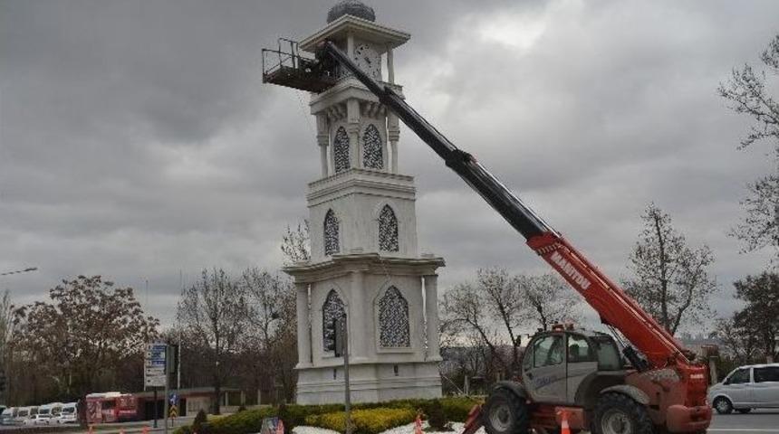 Başkent&rsquo;in Zaman Kulelerine Bahar Temizliği