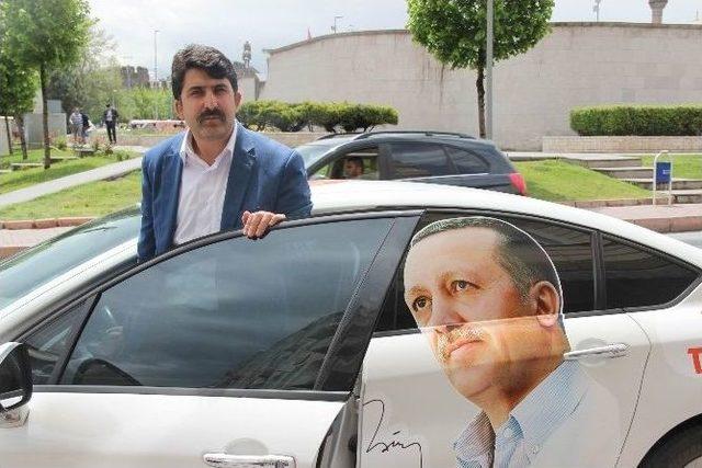 Cumhurbaşkanı’na Destek İçin Yollara Düşen Erol Özavcı Kayseri’ye Geldi