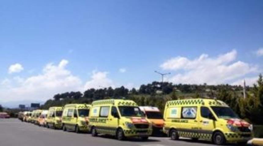 Suriye&rsquo;ye 25 Ambulans G&ouml;nderildi