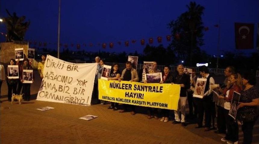 Antalya&rsquo;da &Ccedil;evrecilerden N&uuml;kleer Eylemi