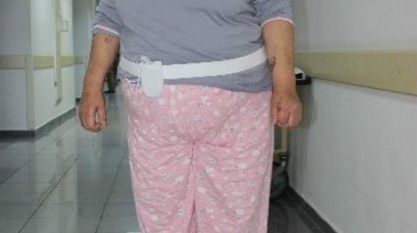 (&ouml;zel Haber) 4 Yıldır Yatağa Bağlı Hasta Pille Ayağa Kalktı