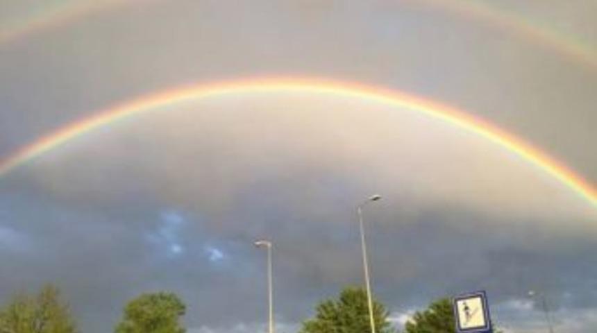 Zonguldak&rsquo;ta &Ccedil;ift G&ouml;kkuşağı &Ccedil;ıktı