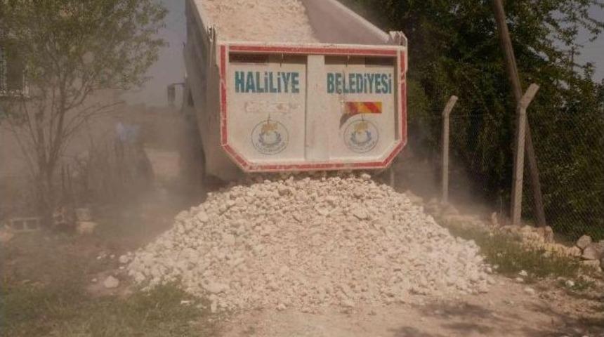 Haliliye Belediyesinden Boydere&rsquo;de Stabilize Yol &Ccedil;alışması