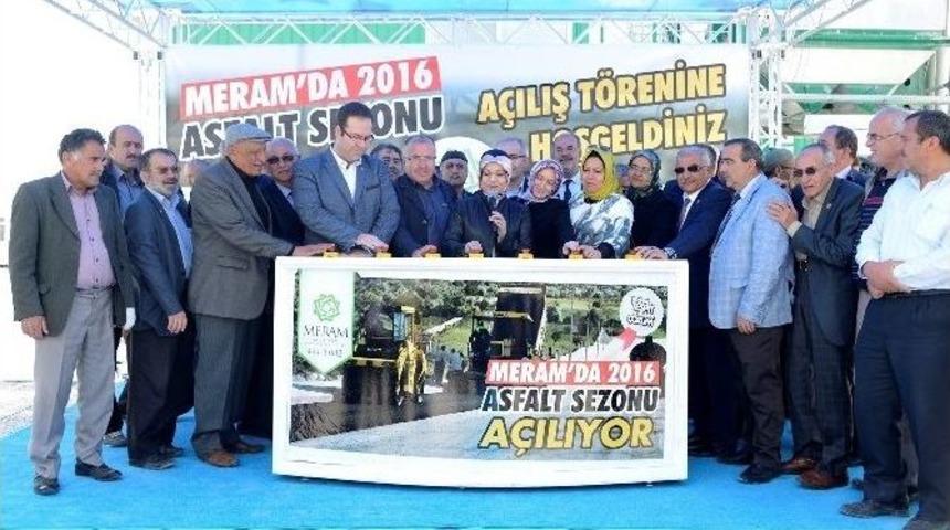 Meram&rsquo;da Asfalt Sezonu A&ccedil;ıldı