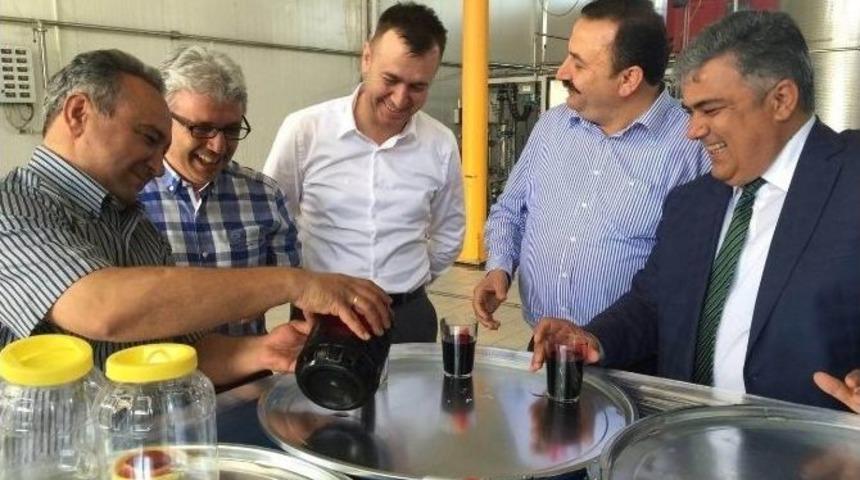 Başkan &Ouml;zg&uuml;ven&rsquo;den Konsantre Fabrikasına Ziyaret