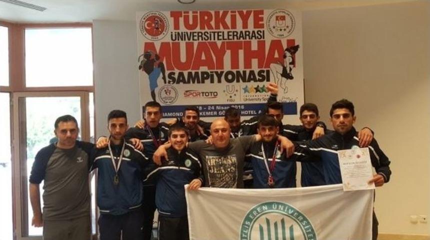 Be&uuml; Muaythai Şampiyonasında 6 Madalya Kazandı