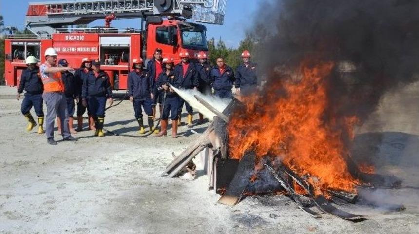 Eti Maden&rsquo;de Yangın Tatbikatı