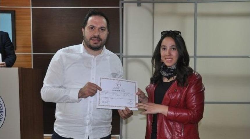 İmyo &Ouml;ğrencilerine Hijyen Ve İlk Yardım Belgesi