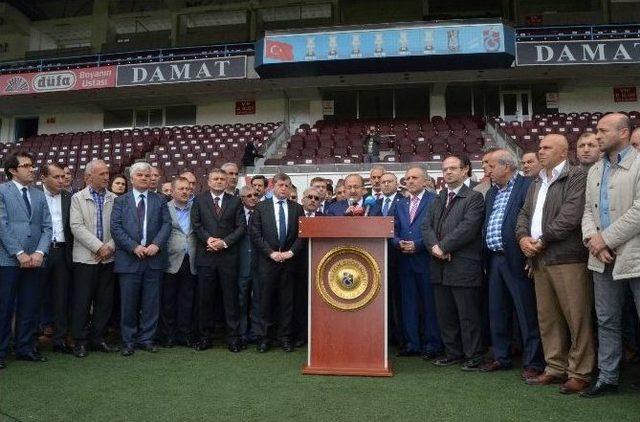 Trabzon Hüseyin Avni Aker Stadı’nda Tepkisini Ortaya Koydu
