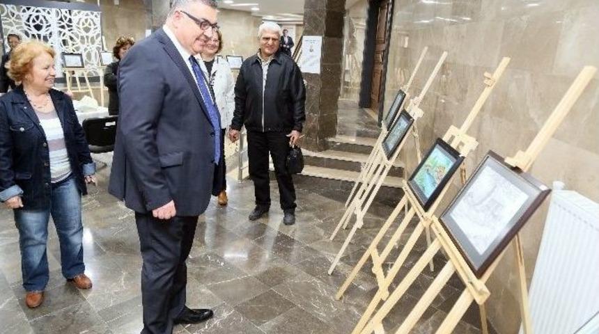 Başkan Kesimoğlu&rsquo;ndan Resim Sergisine Ziyaret
