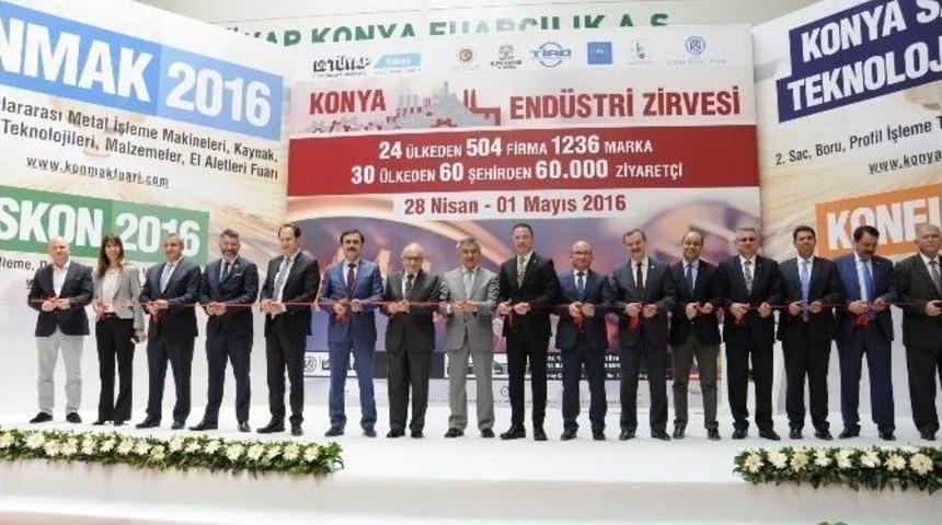 Konya Makine Fuarı T&ouml;renle A&ccedil;ıldı