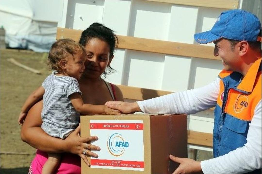 Afad&rsquo;ın Yardımı Ekvadorlu Depremzedelere Ulaştı