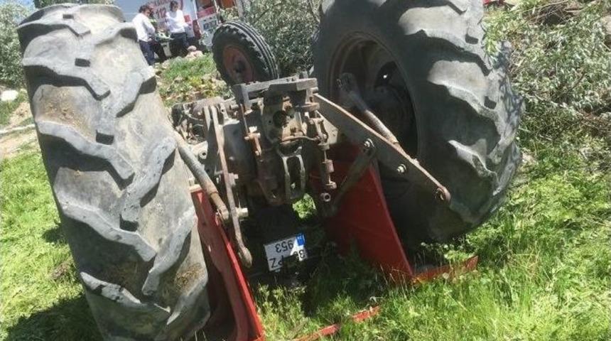 Trakt&ouml;r Devrildi: 1 &Ouml;l&uuml; 1 Yaralı