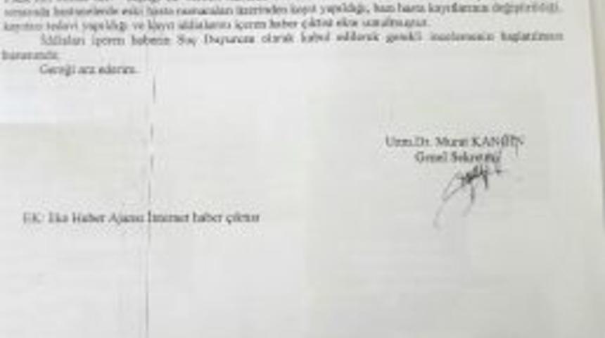 Ter&ouml;ristlerin İsimlerinin Değiştirilerek Tedavi Edildiği İddiası