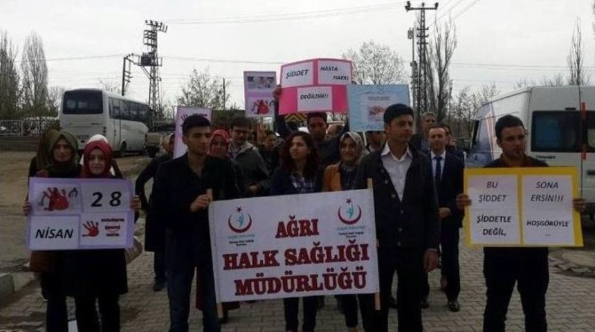 Ağrı&rsquo;da 28 Nisan "sağlık&ccedil;ıya Şiddete Hayır" G&uuml;n&uuml;