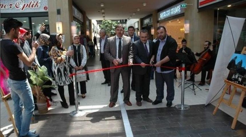 Acıg&ouml;l İmam Hatip Lisesi &Ouml;ğrencileri Ebru Sergisi A&ccedil;tı