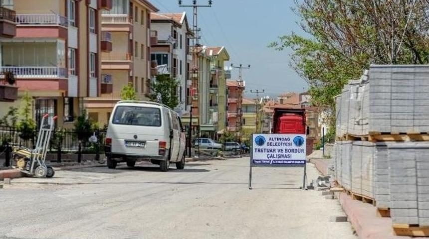 Altındağ Belediyesi 2016 Tretuvar D&ouml;şeme &Ccedil;alışmaları Başladı