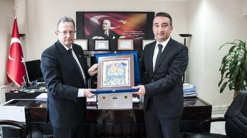 Bel&ccedil;ika Krallığı Ankara B&uuml;y&uuml;kel&ccedil;isi Marc Trentescau, Van Valiliğini Ziyaret Etti