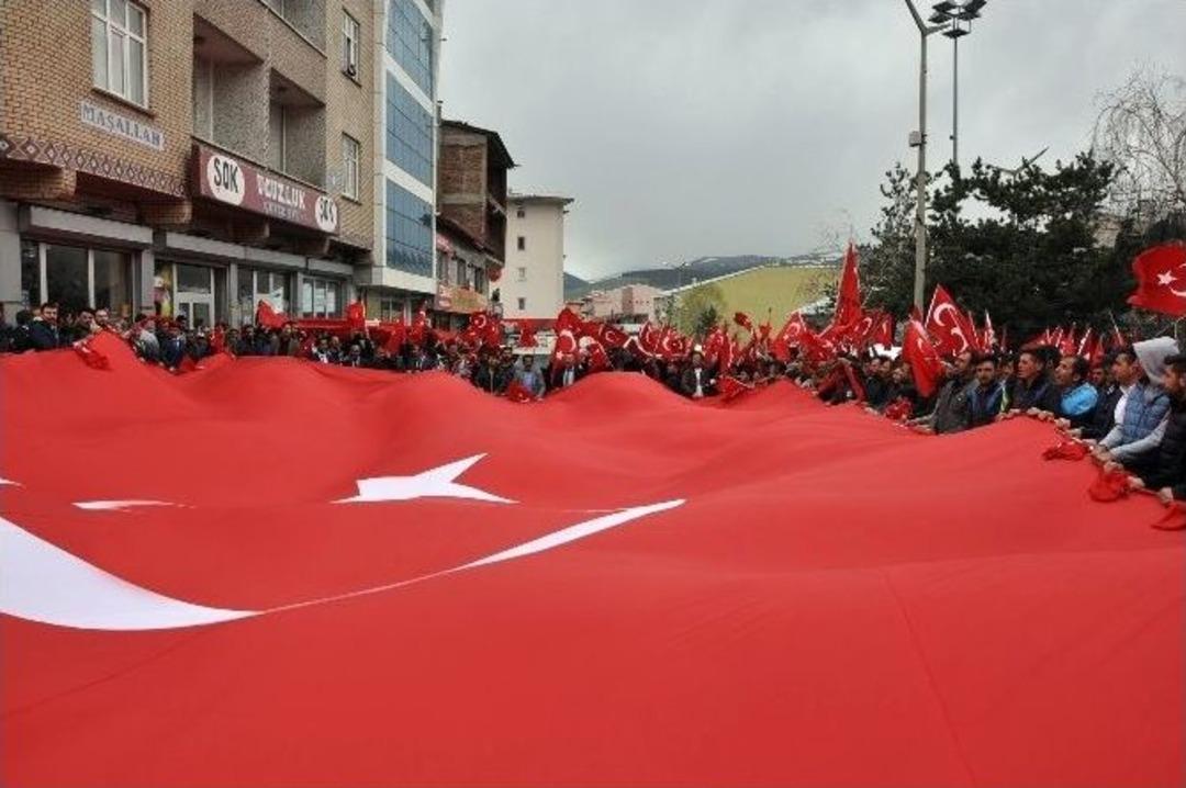 Sarıkamış&rsquo;ta Beş Bin Kişi Ter&ouml;re Lanet Yağdırdı