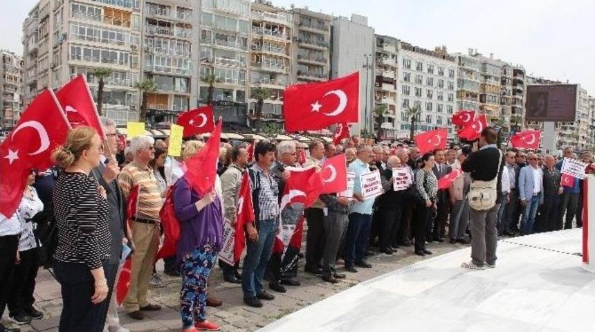 Emekli Astsubaylar İzmir&rsquo;de Basın A&ccedil;ıklaması Yaptı