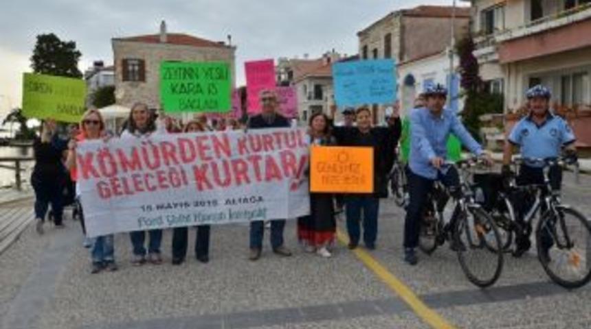 Termik Santrallere Karşı Bisikletli Protesto