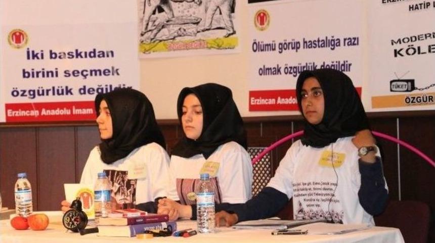 Liselerarası M&uuml;nazara Yarışması Yapıldı