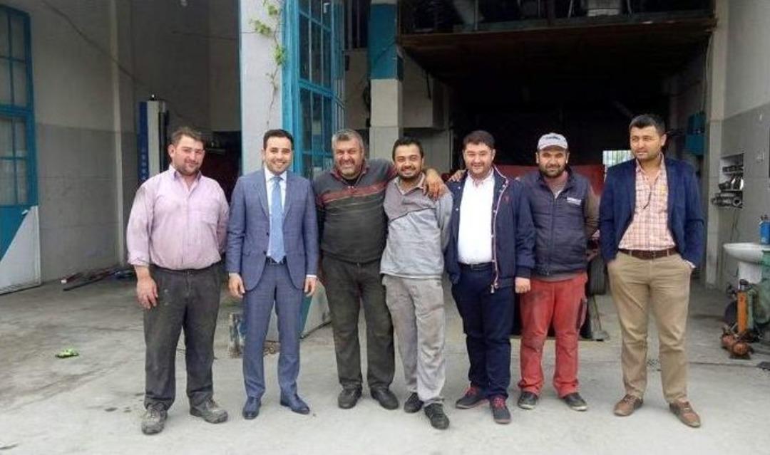 Milletvekili İshak Gazel, Sanayi Sitesi Esnaflarını Ziyaret Etti