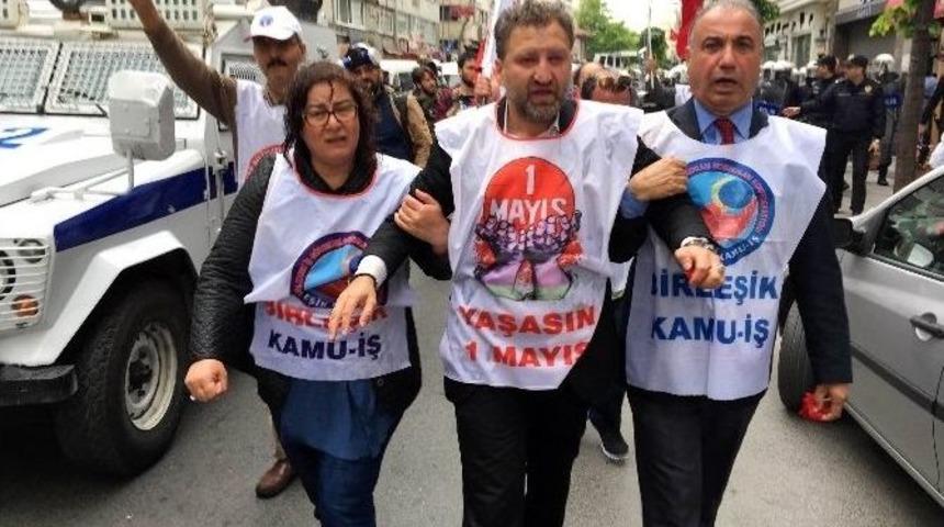 Şişli&rsquo;de, Taksim&rsquo;e Y&uuml;r&uuml;mek İsteyen Gruba Polis M&uuml;dahalesi