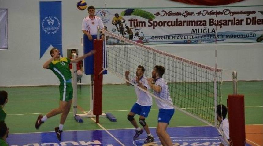 &Uuml;nilig Voleybol Finalleri Ortaca Ve Dalaman&rsquo;da Başladı