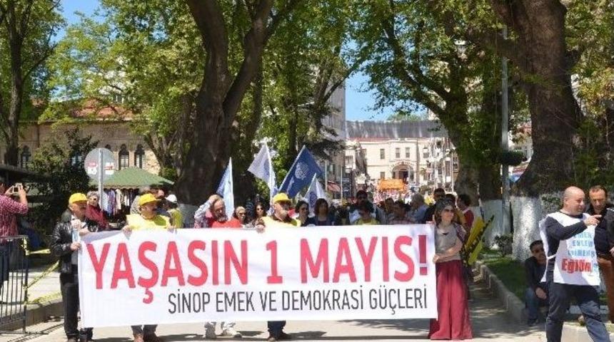 Sinop&rsquo;ta 1 Mayıs Bayramı Kutlamaları Olaysız Ge&ccedil;ti