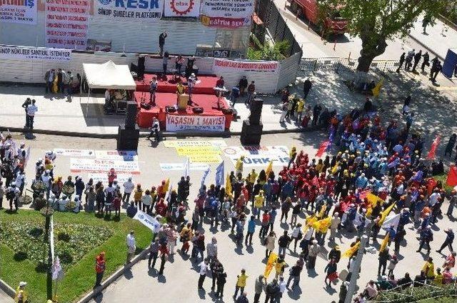 Sinop’ta 1 Mayıs Bayramı Kutlamaları Olaysız Geçti