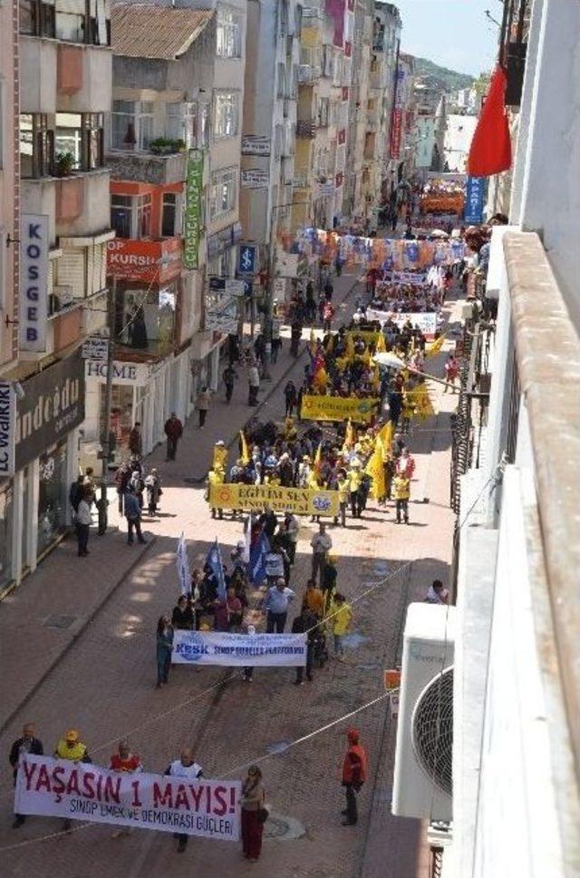 Sinop’ta 1 Mayıs Bayramı Kutlamaları Olaysız Geçti