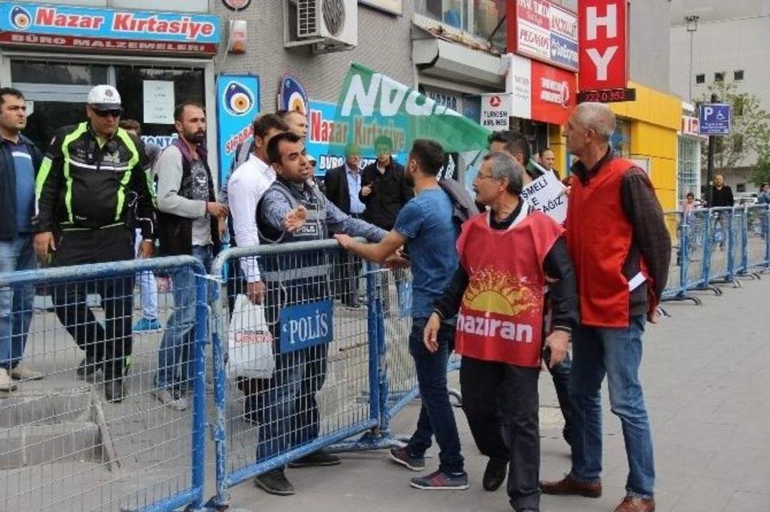 Kayseri&rsquo;de Gergin 1 Mayıs