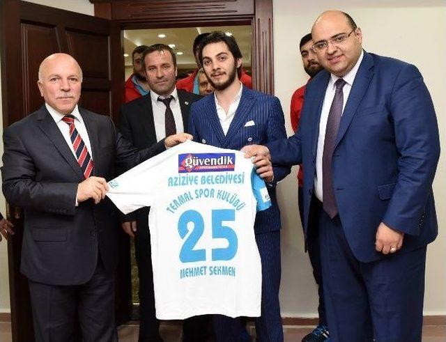 Şampiyon Termalspor’dan Başkan Sekmen’e Ziyaret