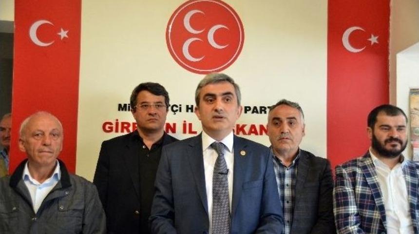 Mhp Giresun&rsquo;da İl Ve 12 İl&ccedil;eden Akşener&rsquo;e Tam Destek